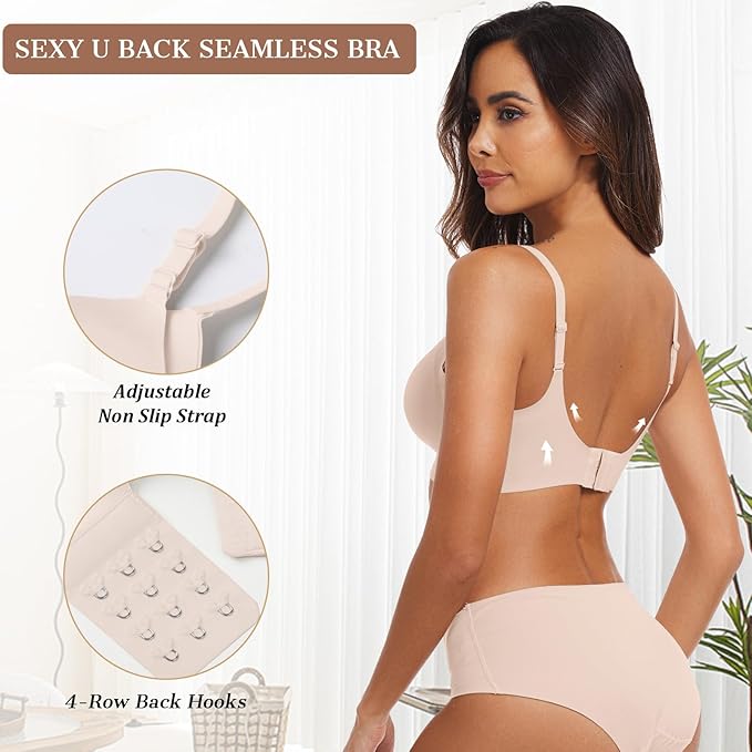 VOWRO® Comfortable Wireless Push-Up Seamless Bra