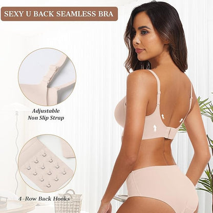 VOWRO® Comfortable Wireless Push-Up Seamless Bra