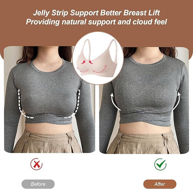 VOWRO® Comfortable Wireless Push-Up Seamless Bra