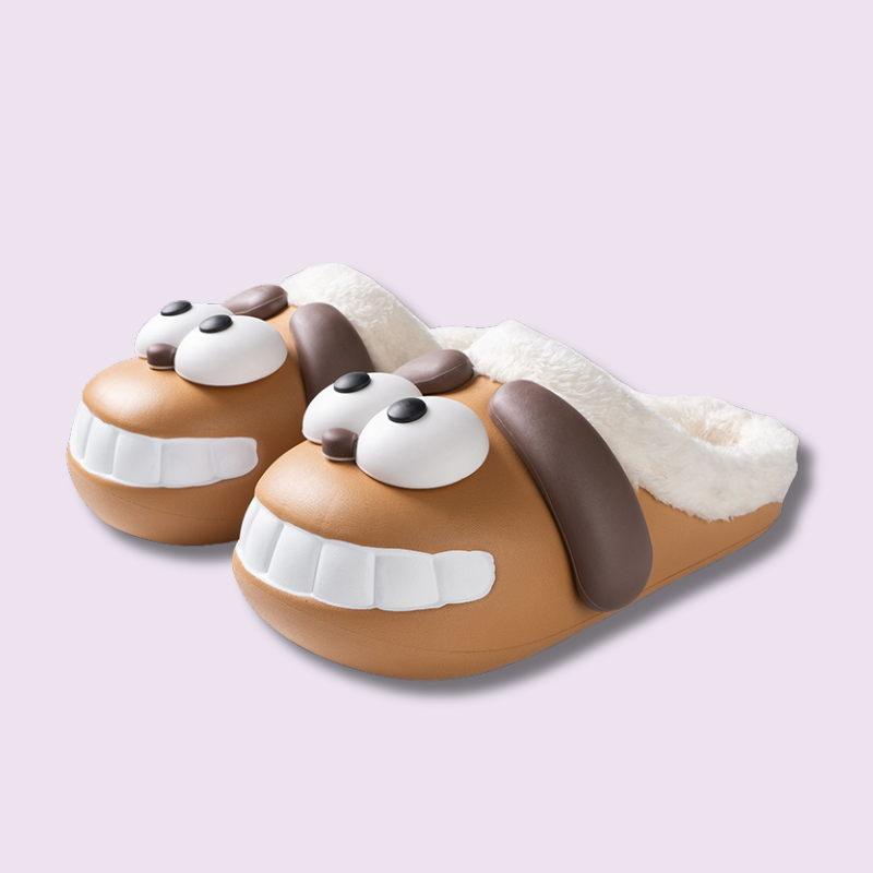 Smile Dog Slippers