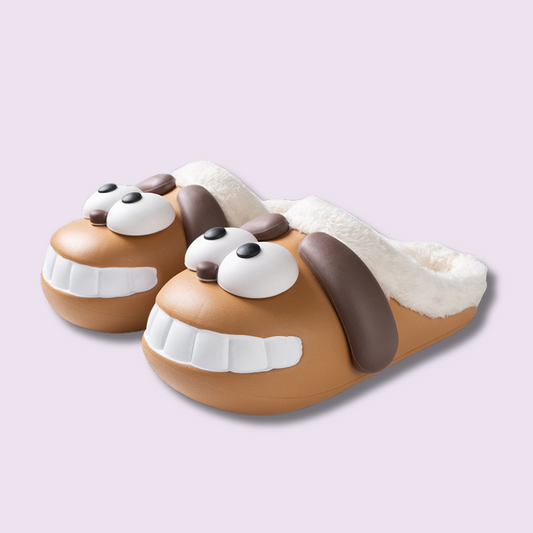 Smile Dog Slippers